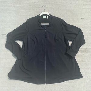 LOGO Lounge Long Sleeve Black Zip Up Jacket